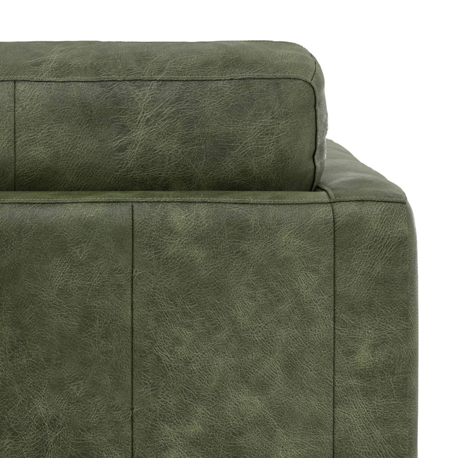Alt View 7. Simpli Home - Morrison 42 inch Wide Mid-Century Modern Arm Chair in Moss Green - Moss Green.