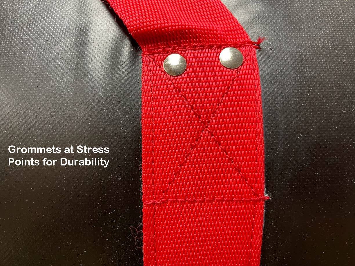Grommets at Stress Points for Durability