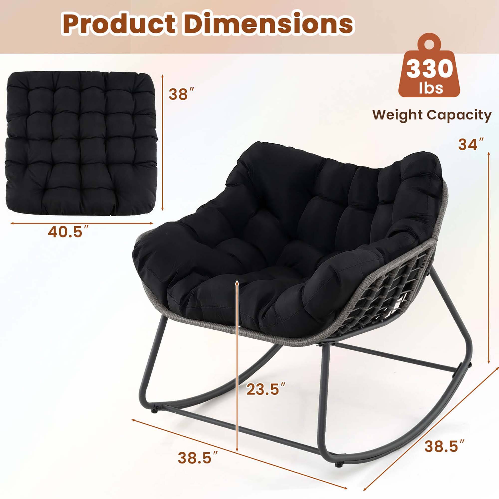 Product Dimensions: 38" x 330 lbs Weight Capacity: 34" x 40.5" x 23.5" x 38.5" x 38.5"