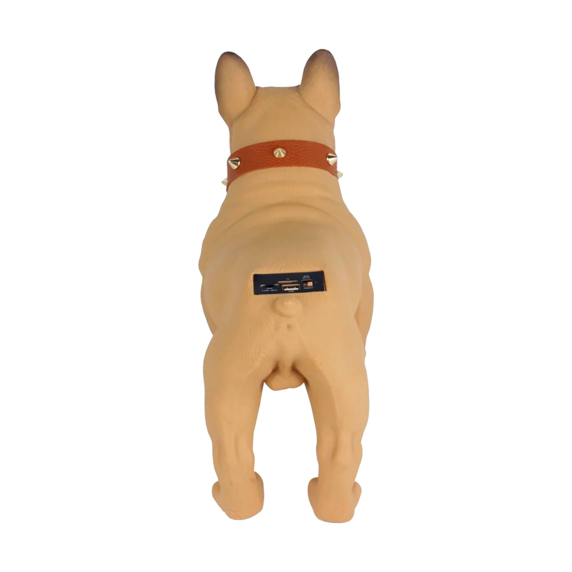 Alt View 2. Max Power - Max Power Bulldog Style Rechargeable Bluetooth Speaker with FM Radio, Brown.