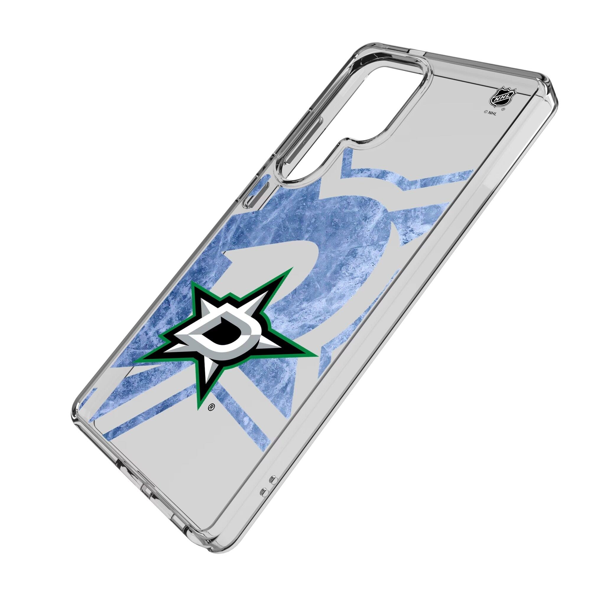 Alt View 1. Keyscaper - Dallas Stars Galaxy Clear Ice Case - S25 Ultra - Multicolor.