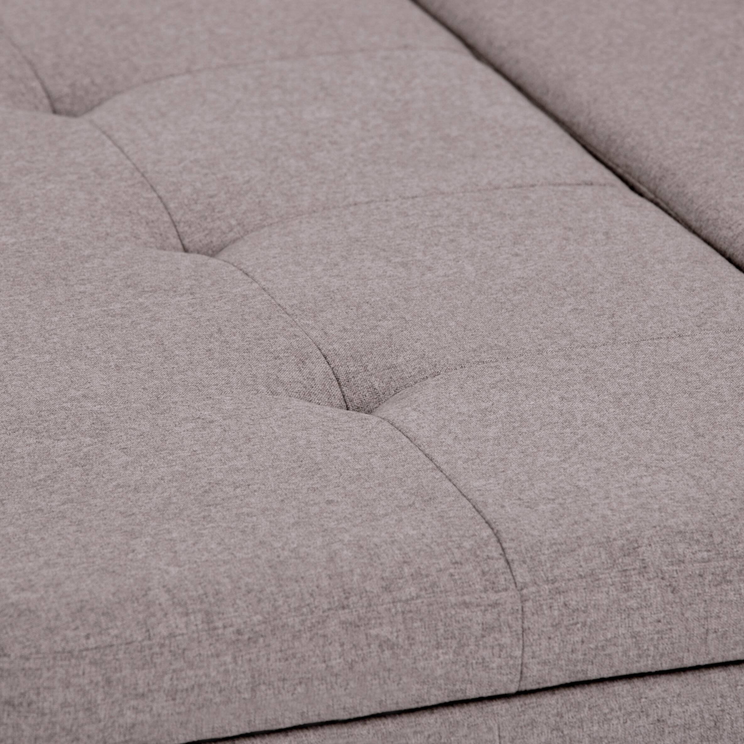 Alt View 17. Simpli Home - Dover 36 inch Wide Contemporary Square Coffee Table Storage Ottoman - Gray Cloud.