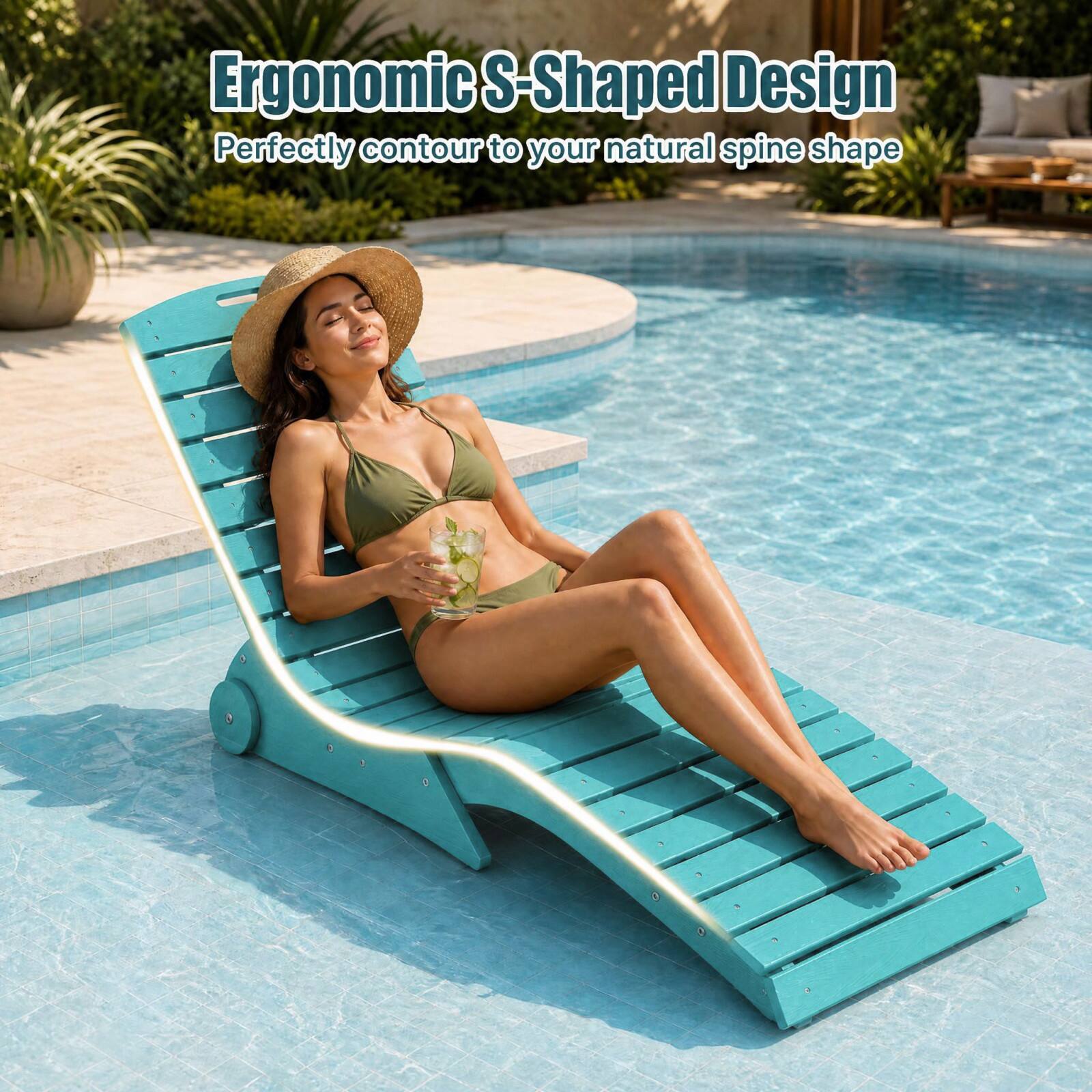 Ergonomic S-Shaped Design  
Perfectly contour to your natural spine shape