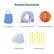 Practical Accessories:
1. Carrying Bag
2. Hose Assembly Kit
3. Inflatable Basketball
4. Repairing Kit (4 kits)
5. Ground Stakes (7 stakes)