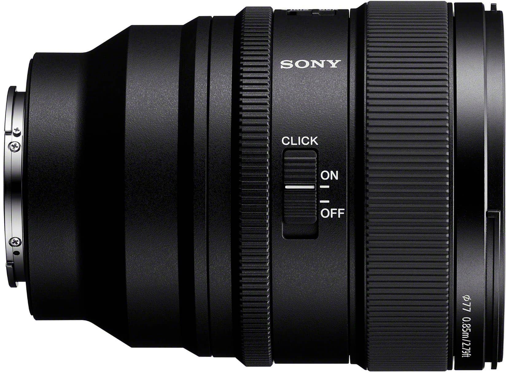 Sony Click On - - Off. 77mm/2.79ft.