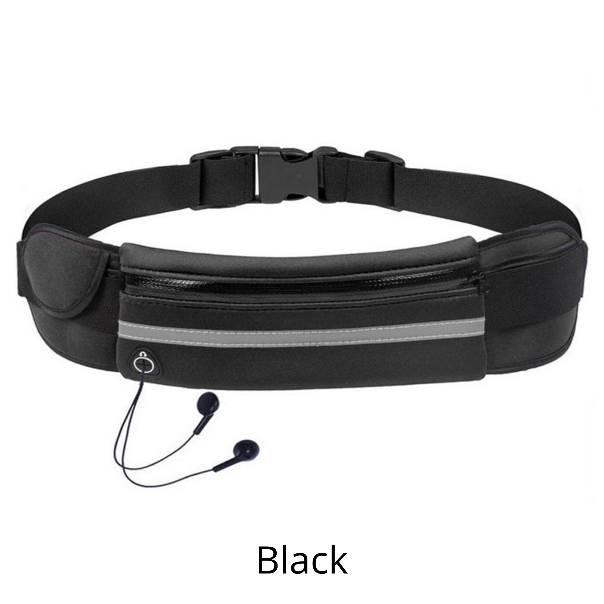 Alt View 1. JupiterGear - Sports Running Belt and Travel Fanny Pack for Jogging, Cycling and Outdoors with Water Resistant Pockets - Black.