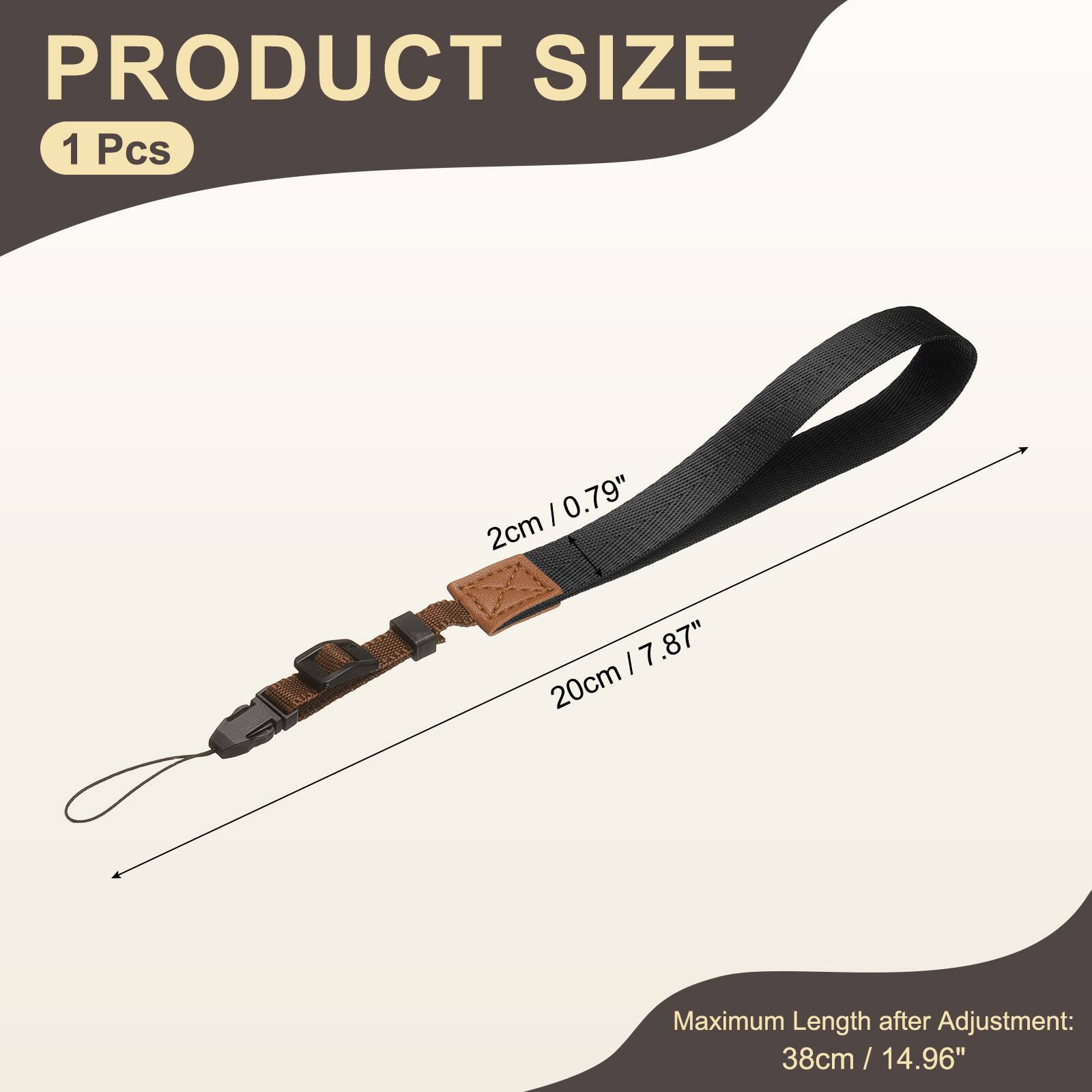 PRODUCT SIZE  
1 Pcs  
2cm / 0.79"  
20cm / 7.87"  
Maximum Length after Adjustment: 38cm / 14.96"