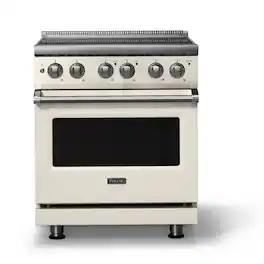Viking - 30"W. Pro5S 4.7 Cu. Ft. Freestanding 4 Element Electric Convection Range - Pure White