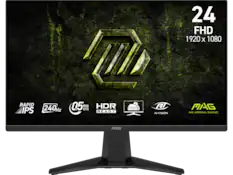 RAPID IPS
240 Hz
0.5 ms
HDR READY
GTG
AI-VISION
24 FHD 1920 x 1080
MSI ARSENAL GAMING
MAG
