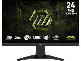 MSI - MAG 245F X24 23.8" 240Hz IPS Gaming Monitor FreeSync, 85% Adobe RGB