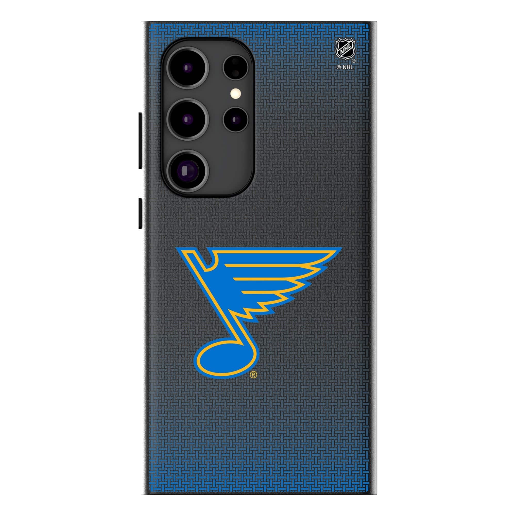 Keyscaper - NHL - St. Louis Blues Linen Galaxy Magnetic Bump Case - S25 Ultra - Black