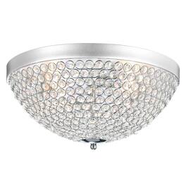 CWI Lighting - Globe 4 Light Bowl Flush Mount With Finish - Chrome