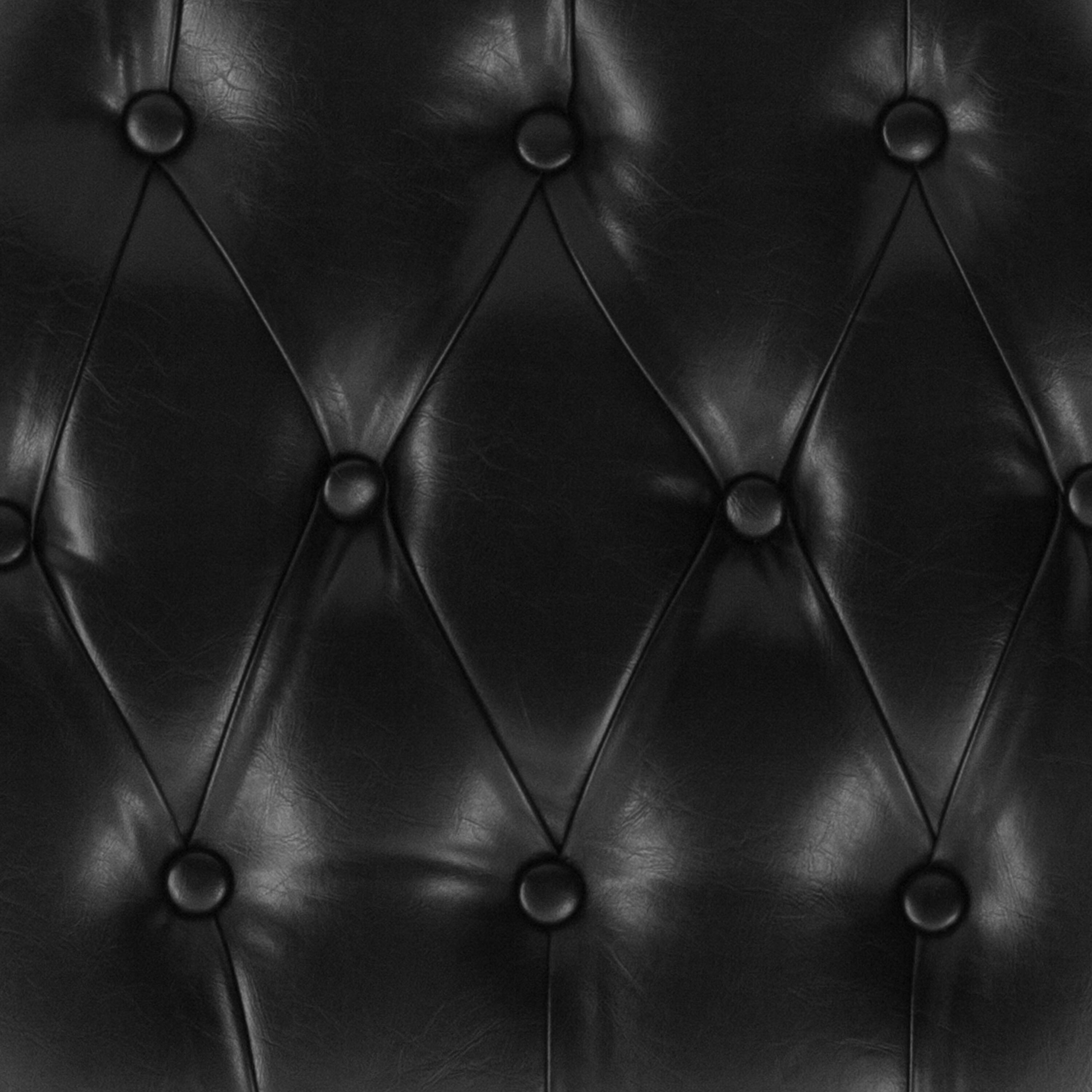 Alt View 3. Emma + Oliver - Hard Tufted Vinyl Chiavari Chair Cushion - Black.
