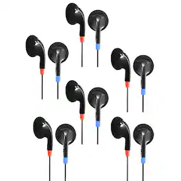 HamiltonBuhl - Ear Bud Headphone, Pack of 6