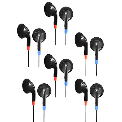 Front. HamiltonBuhl - Ear Bud Headphone, Pack of 6.