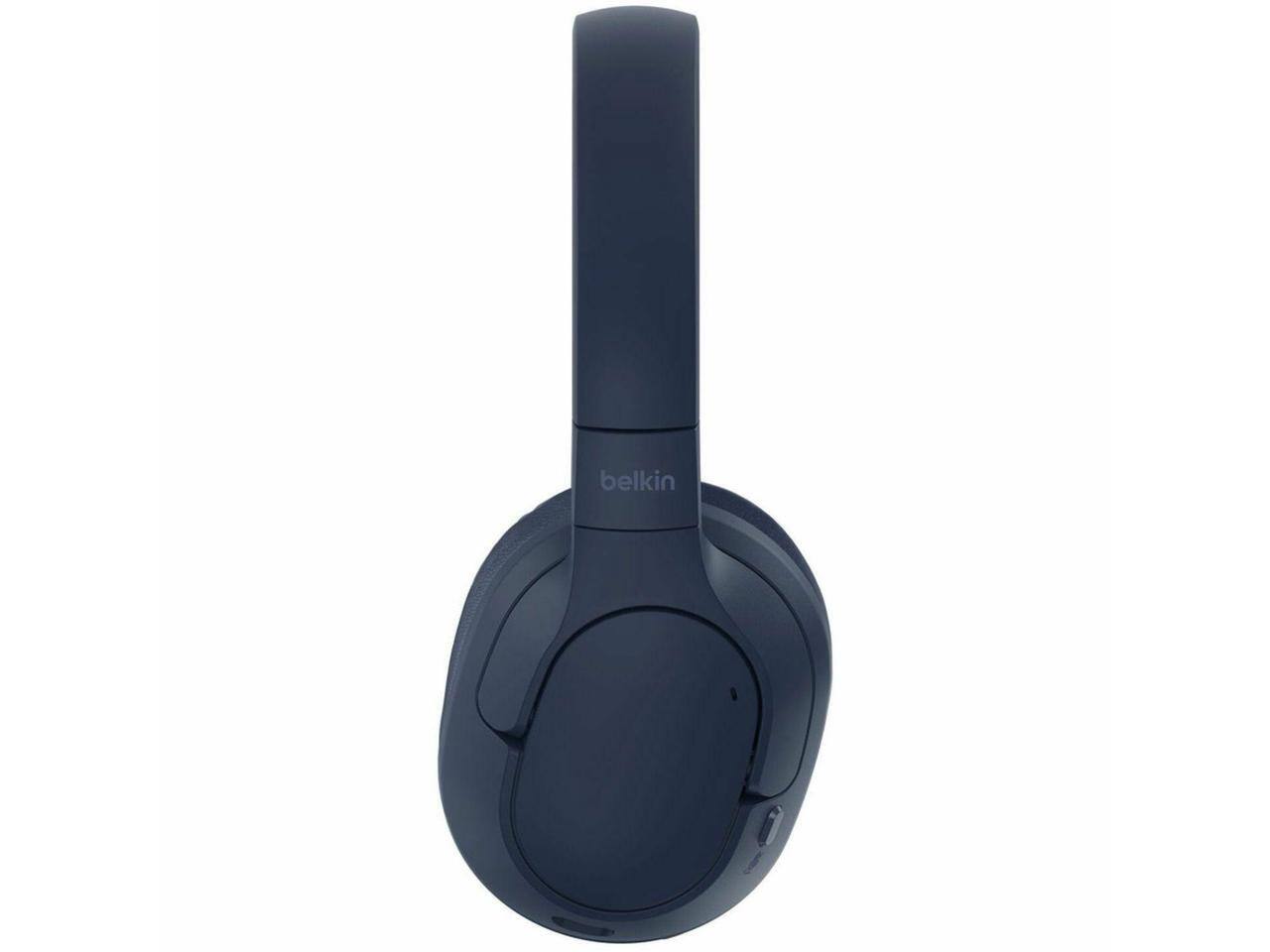 Alt View 4. Belkin - Belkin SoundForm Surround Wireless Over-Ear Headphones AUD009fqBL - Blue.