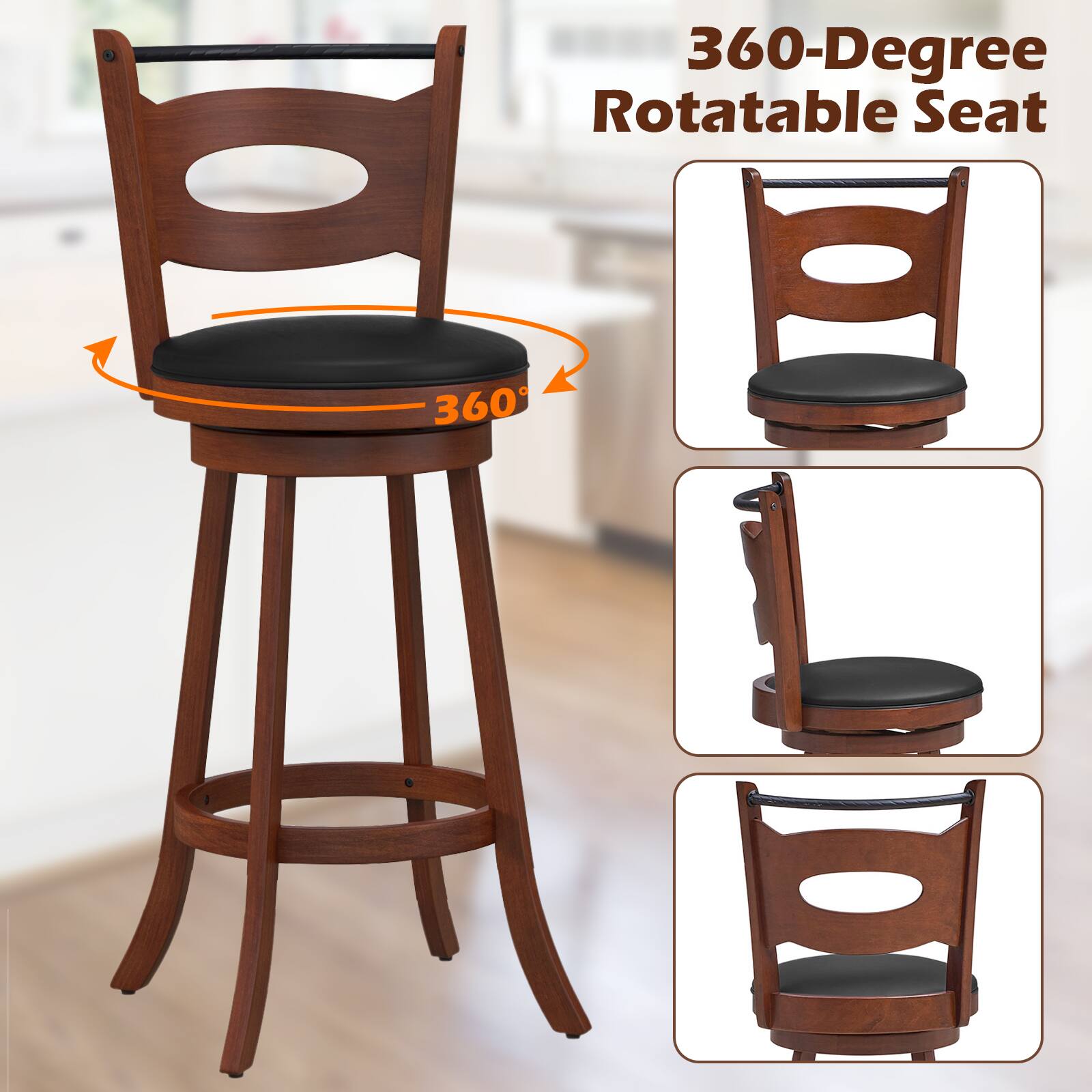 360-Degree Rotatable Seat, 360