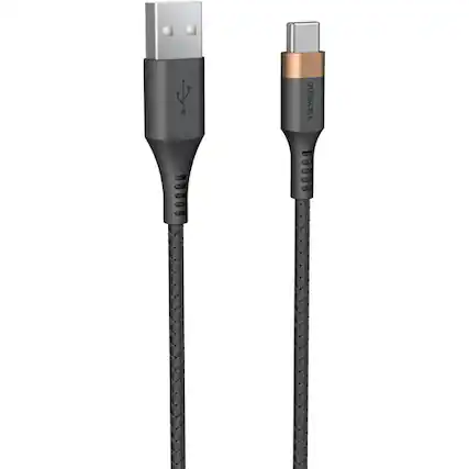 Front. Duracell - Premium 5 foot USB-C to USB-A Cable From The Most Trusted Brand In Power! - Multi.