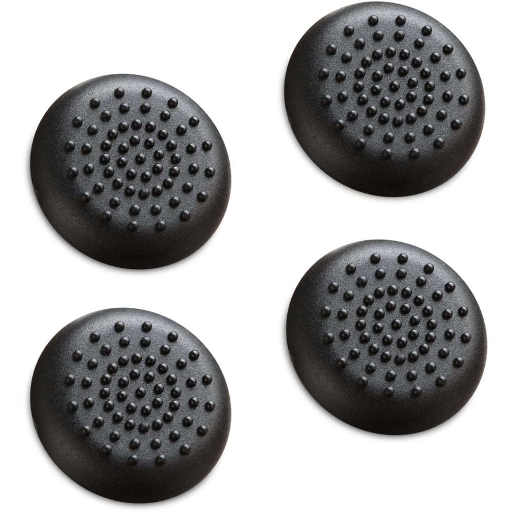 Fosmon - [2 Pair / 4 Pcs] For Nintendo Switch Thumb Grips, Switch Joycon Grip, Silicone PS5 Controller Thumb Grips - Black