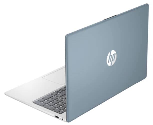 Alt View 1. HP - HP 15-fd0107ds, Intel N100, 4GB RAM, 128GB UFS, Win 11 Home (S-Mode), Non-Touch, Moonlight Blue, Grade A - Blue.