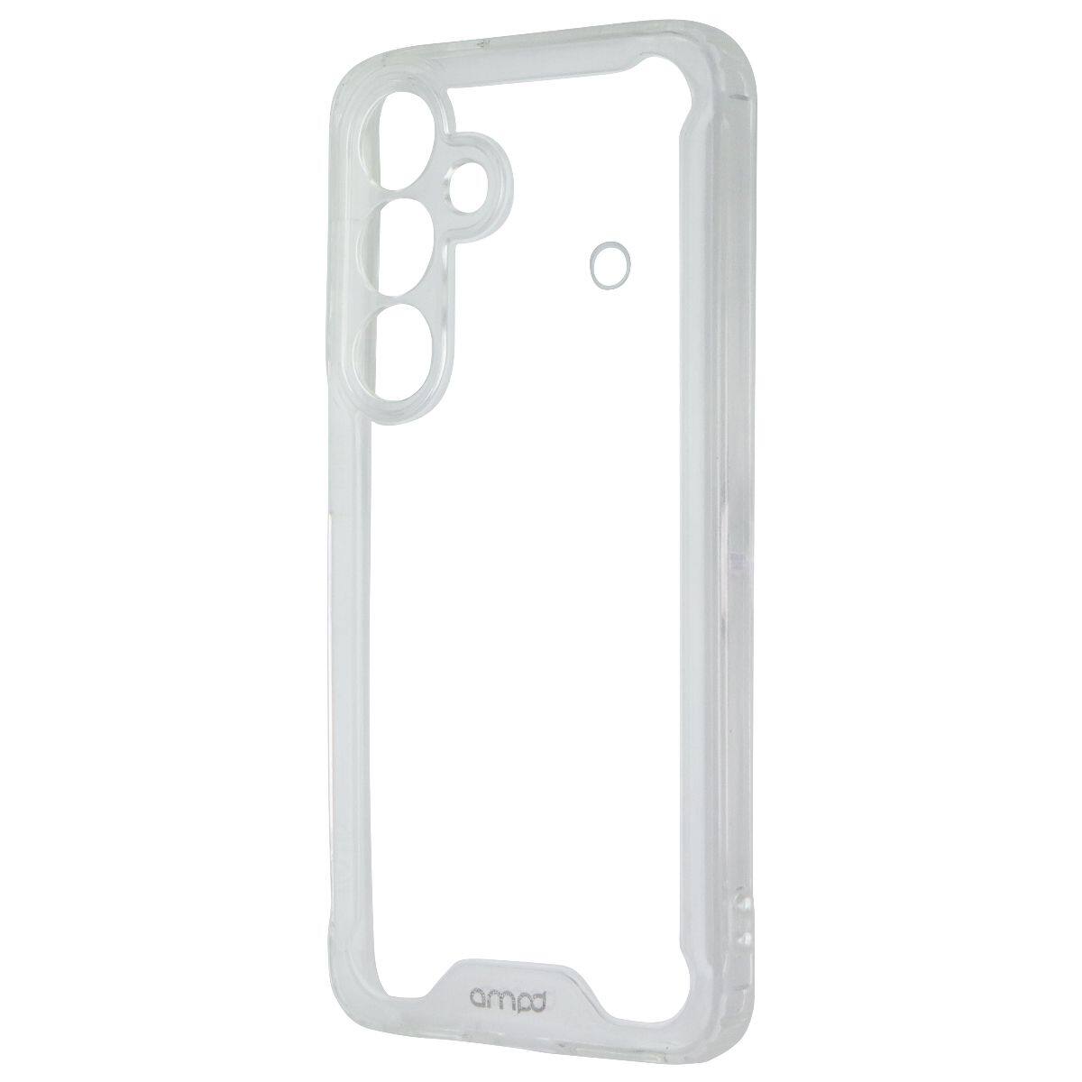 Front. AMPD - Ampd Impact Drop Series Case for Samsung Galaxy S24 - Crystal Clear - Clear.