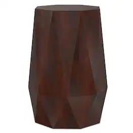 Simpli Home - Kurt 15 inch Wide Solid Acacia Wood Side Table - Walnut Brown