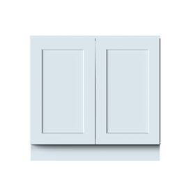 Boyel Living - 36in.W x24in.D x34.5in.H DOVE GREY FULL HEIGHT DOOR BASE CABINET Fully assembled Cabinet With Two HDF Doors - Gray