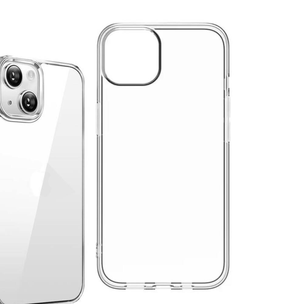 Alt View 4. Qixxronics - Phone Case for iPhone 15 Plus Clear Case Shockproof Phone Case for iPhone 15 Plus - Clear.