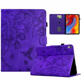 Dteck - for Apple iPad (A16) 11" 2025 & iPad 10th Gen (A14 Chipset) 2022 Embossed Folio Case,PU Leather Flip Stand Tablet Cover - Purple