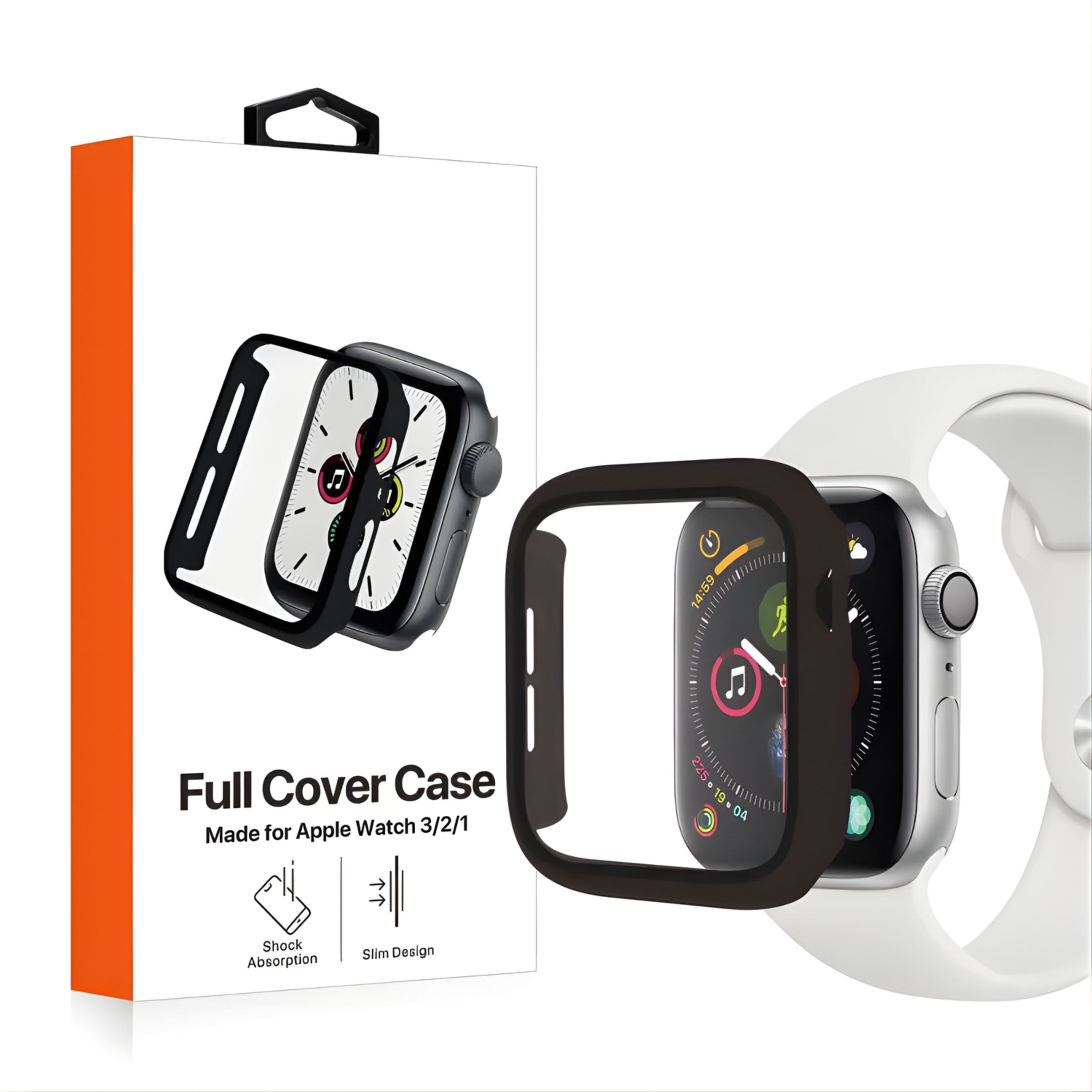 Kitcheniva - Apple Watch Protective Case With Built-In Screen Protector Series 3 42mm Black - Green Black