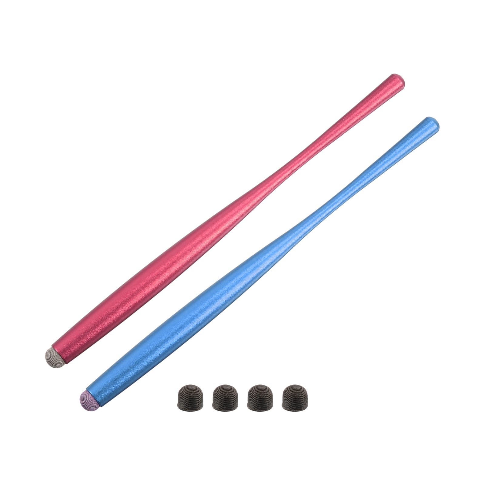 Unique Bargains - 2pcs Stylus Pens Slim Universal Capacitive Stylus Pen for All Capacitive Touch Screen Device with 4 Fiber Fine Tips - Rose Red Blue price history on PriceWatchPro