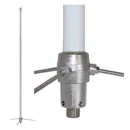Tram - 1486 200-Watt Pretuned 400 MHz to 495 MHz UHF Fiberglass Base Antenna with 50-Ohm UHF SO-239 Connecto - Silver