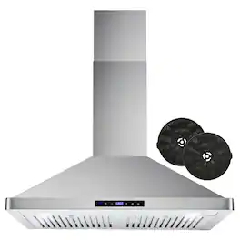 COSMO - 30 inches - Convertible - Wall Range Hood - Stainless Steel