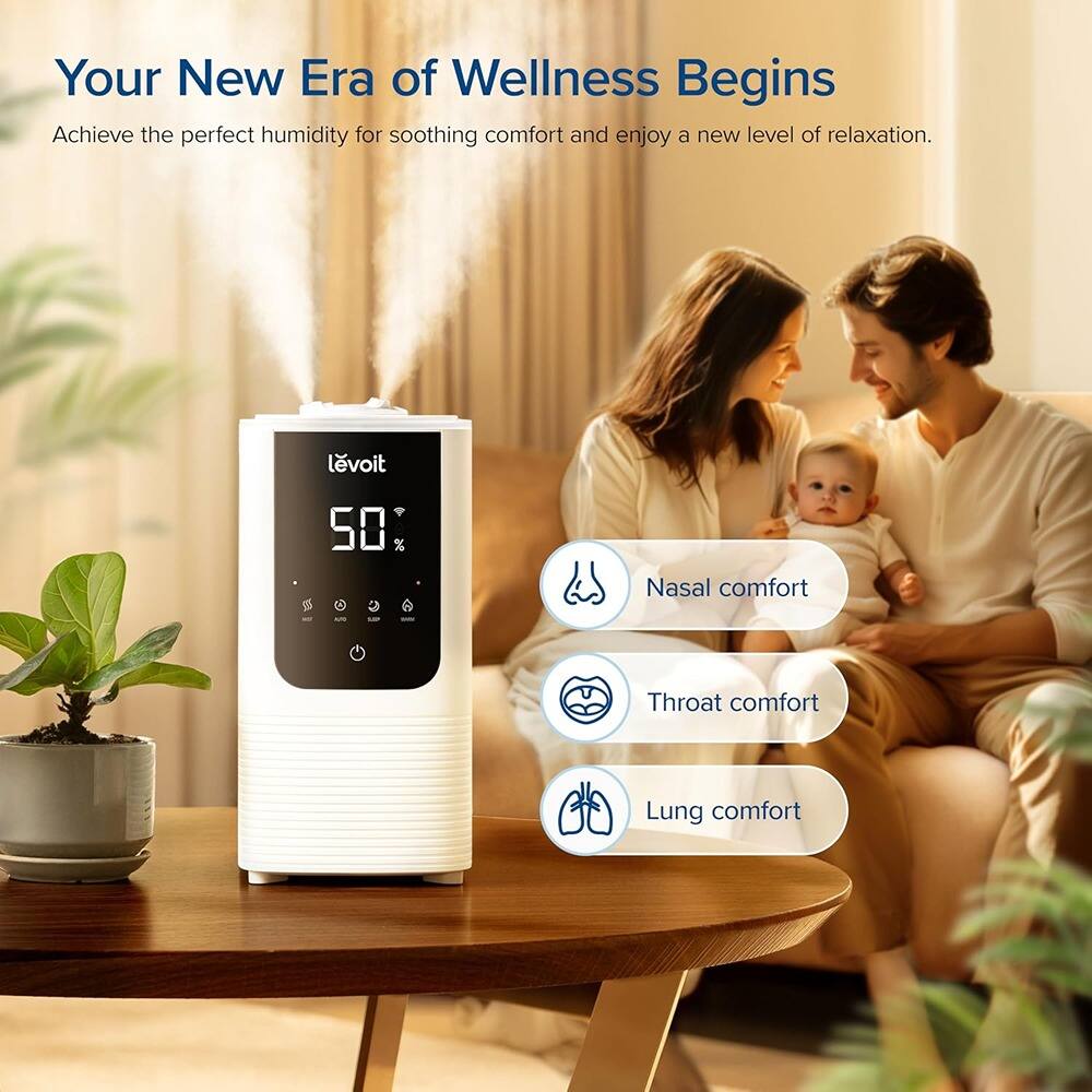 Your New Era of Wellness Begins

Achieve the perfect humidity for soothing comfort and enjoy a new level of relaxation.

- Nasal comfort
- Throat comfort
- Lung comfort