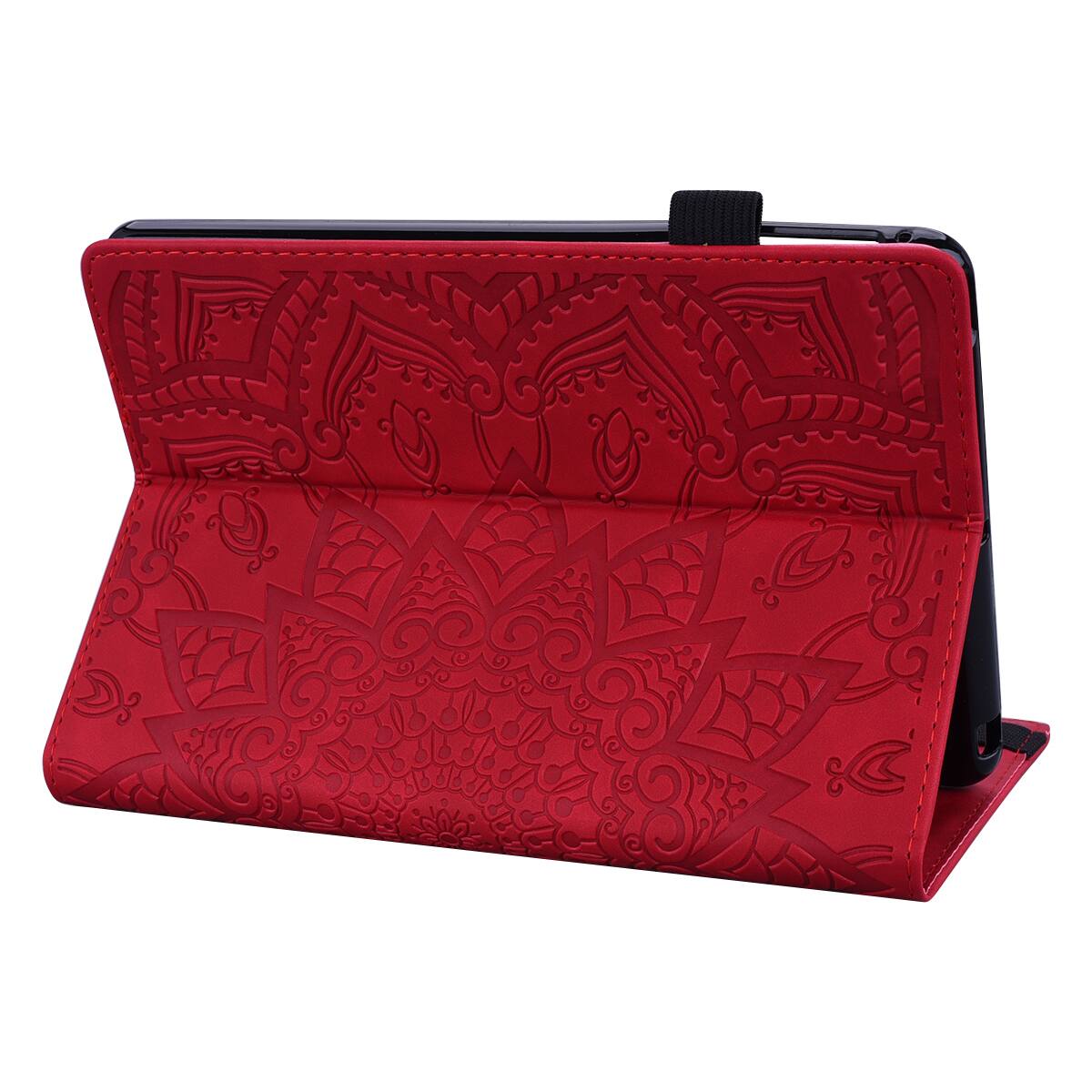 Alt View 2. Dteck - Case for Samsung Galaxy Tab S10 Ultra & S9 Ultra & S8 Ultra (X920/X910/X900),Shockproof Embossed PU Leather Folio Cover - Red.