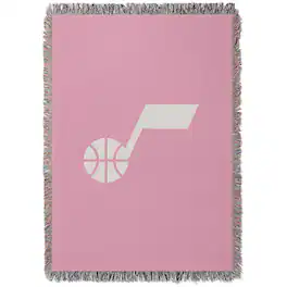 Chad & Jake - Utah Jazz Woven Blanket - Pink