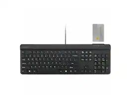 Kensington - KB201C Simple Solutions Wired Keyboard with Smart Card Reader (CAC), TAA Compliant - (K75454TAA) - Black
