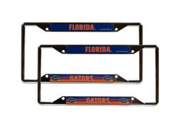 Rico Industries - University of Florida Gators Chrome EZ View License Plate Frame - Set of 2 - Multi
