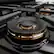 Back. ZLINE - 30 in. Wide 4 Burner Autograph Black Steel Classic Gas Cooktop DuoPro and Gold Accents (PCRTBZ-30-G) - Black Stainless Steel.