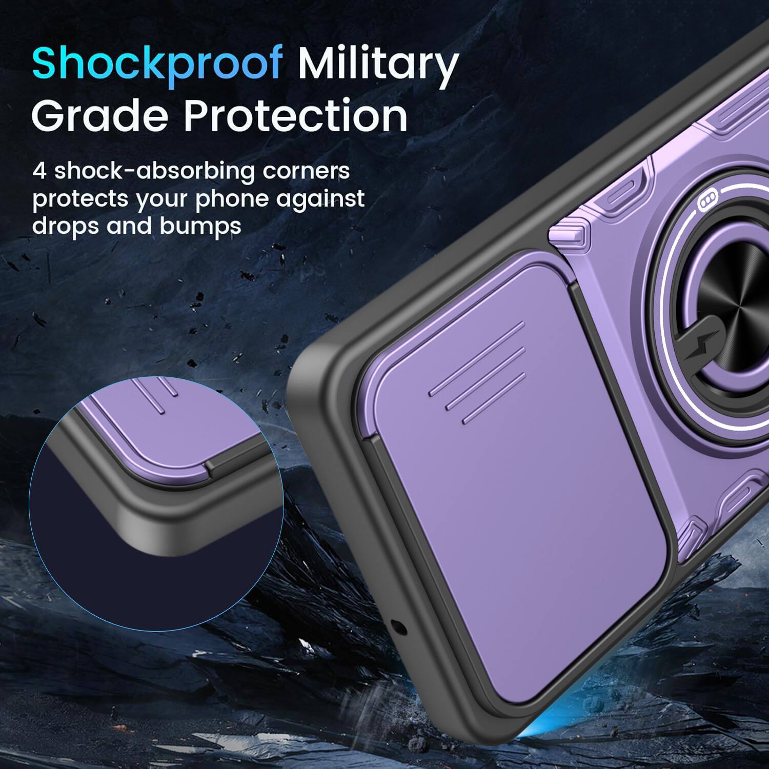 Shockproof Military Grade Protection

4 shock-absorbing corners protects your phone against drops and bumps