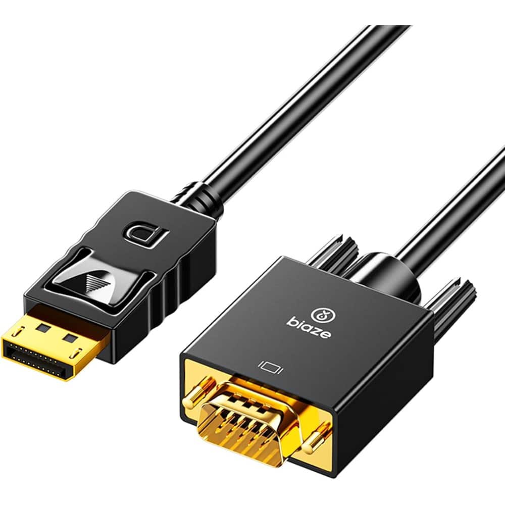 PARKER SLATER - DisplayPort to VGA Cable – 1080P, 10 Ft Male-to-Male Adapter