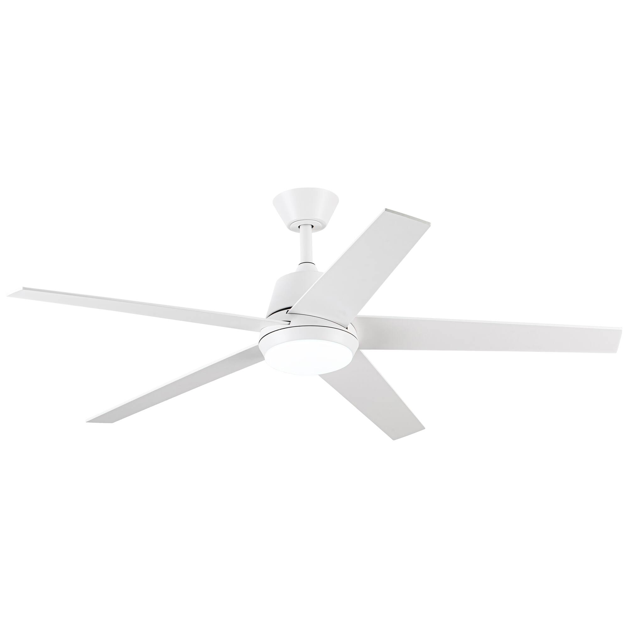 Alt View 7. Vaczon - 52-inch Modern 3CCT Dimmable LED Smart Ceiling Fan with Light, Remote and APP Control - White.