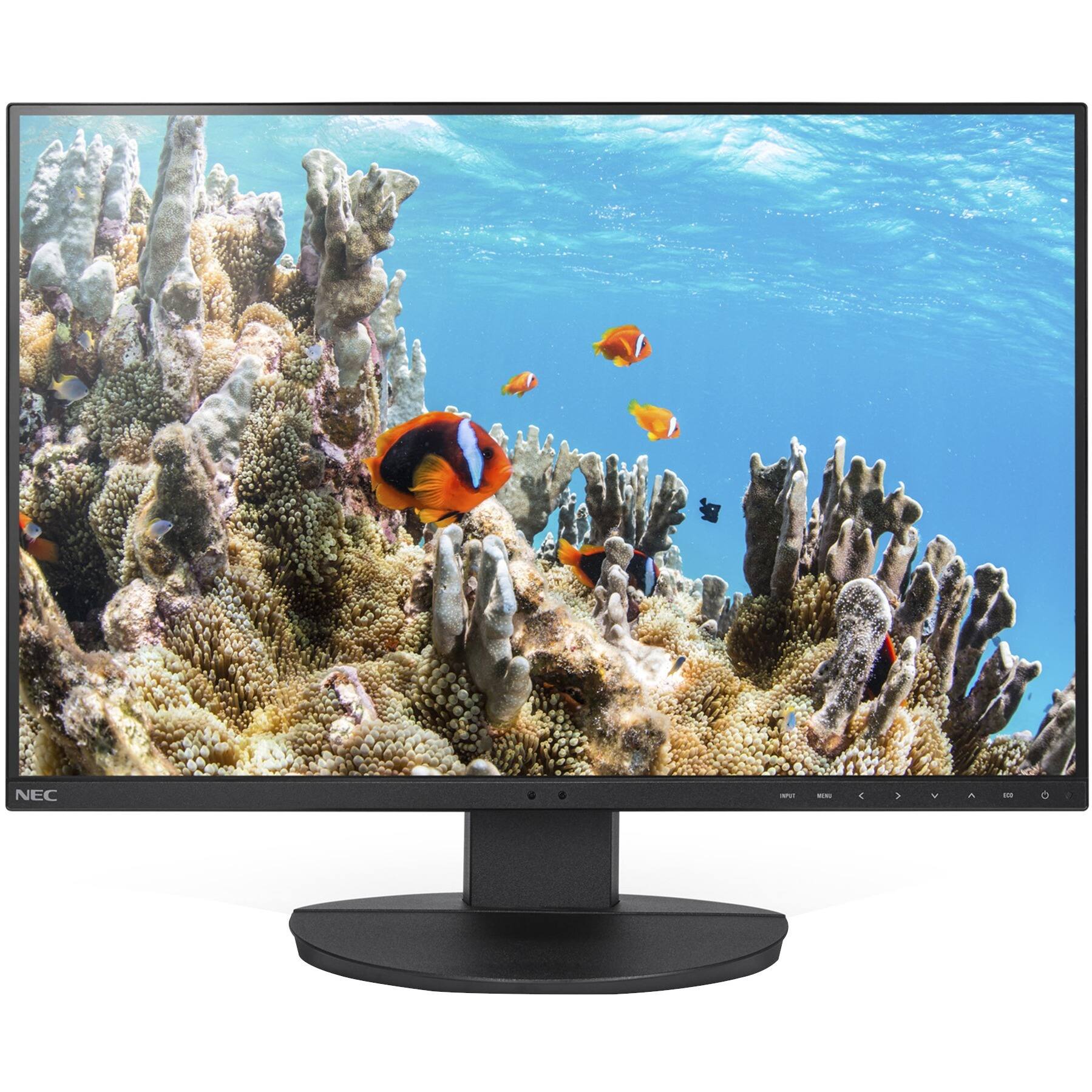 Alt View 4. NEC - NEC Display MultiSync EA242WU-BK 24" Class WUXGA LCD Monitor - 16:10 - Black - 24.1" Viewable - In-plane Switching (IPS) - Black.