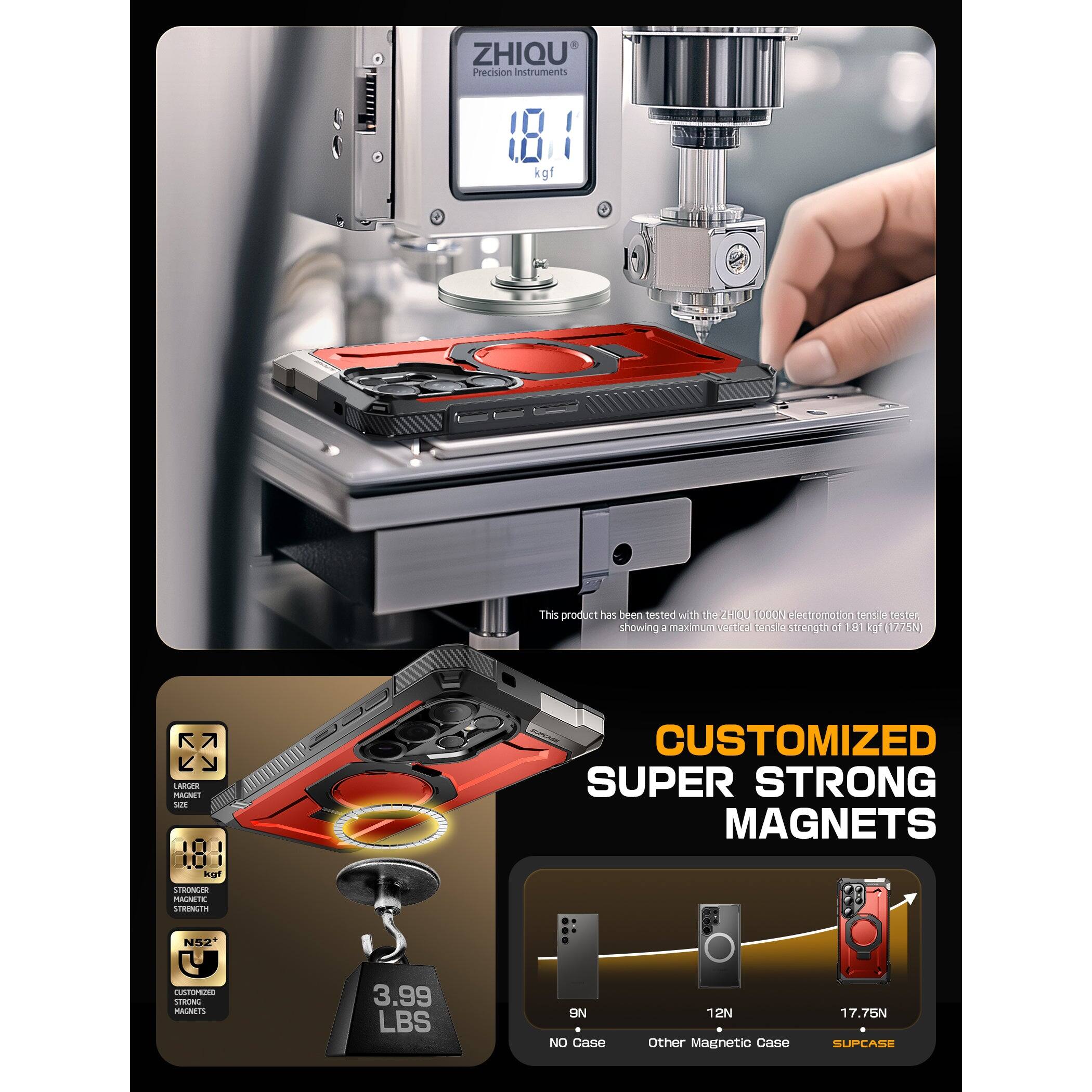 ZHIQU Precision Instruments

18 kgf

This product has been tested with the 2100 OOCN Fectronator contactor showing a maximum vertical magnetic force of 101 lbf (775N).

CUSTOMIZED SUPER STRONG MAGNETS

- 18 kgf
- N52
- CUSTOMIZED MAGNETS
- 3.99 LBS

9N NO Case
12N Other Magnetic Case
17.75N SUPCASE