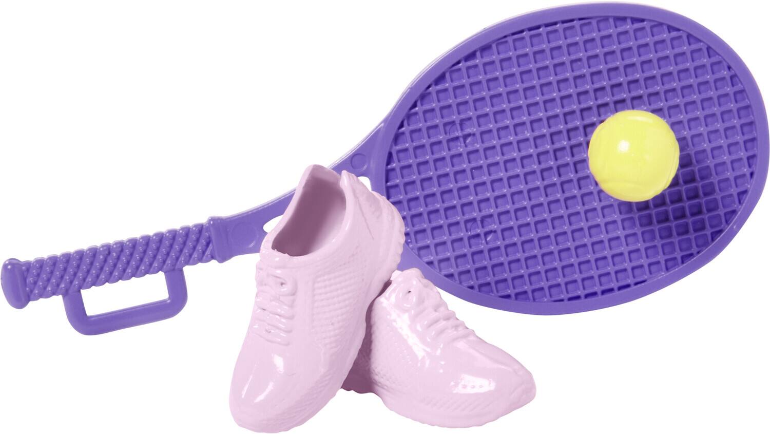 Alt View 4. Mattel - Barbie Doll with Puppy, Self-Care Roller Skates and Tennis Workout Outfit   - Collectibles - Multicolor.