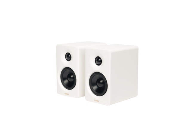 Edifier - M60 Multimedia Speaker Bluetooth 5.3, 66W RMS, Hi-Res Wireless Audio, 3" Mid Bass & 1" Tweeter, USB-C & Aux Input (Pair) - Ivory