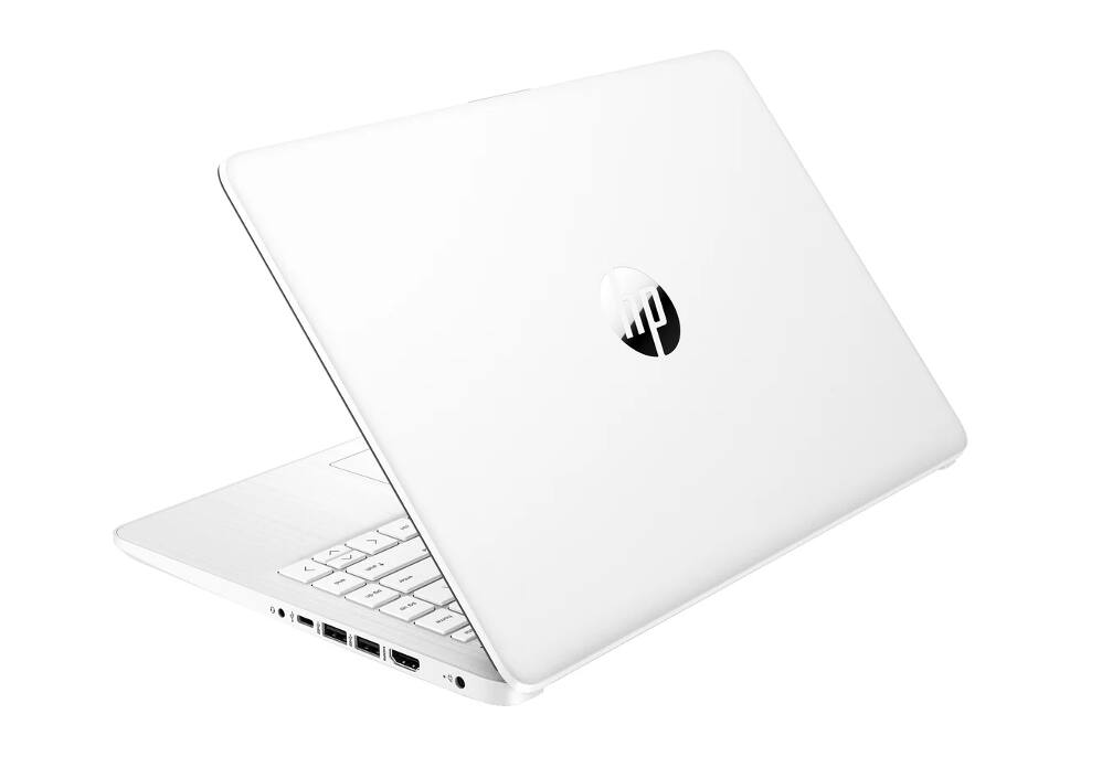 Alt View 7. HP - HP 14 Laptop 14.0 HD (Intel Celeron N4500, 16GB DDR4, 1TB PCIe SSD, Intel UHD, Win 11 Pro) w/USB Hub - Snowflake White.