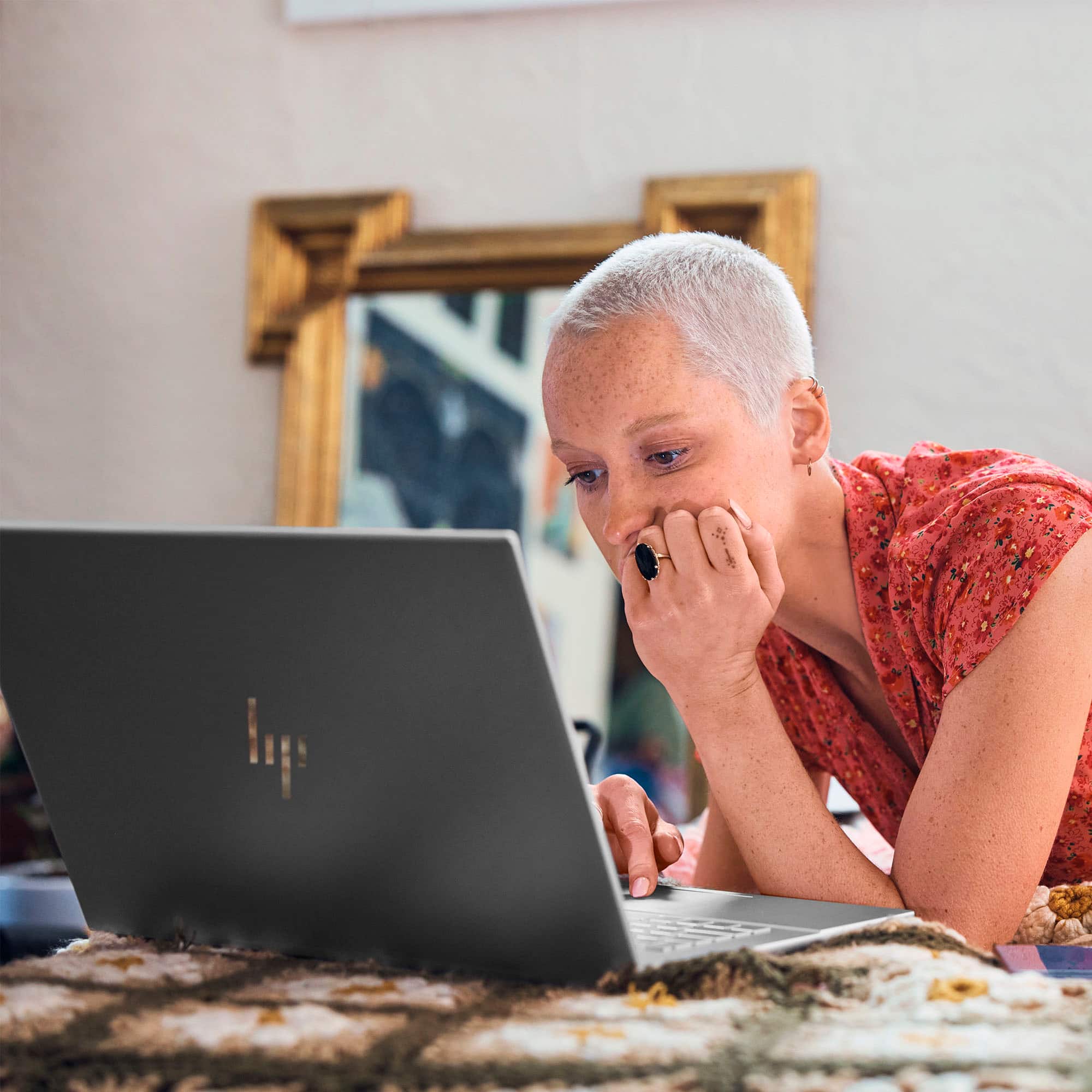 Alt View 16. HP - Envy 16" Wide Ultra XGA Touch-Screen Laptop - Intel Core i7 - 16GB Memory - NVIDIA GeForce RTX 4060 - 1TB SSD - Natural Silver.