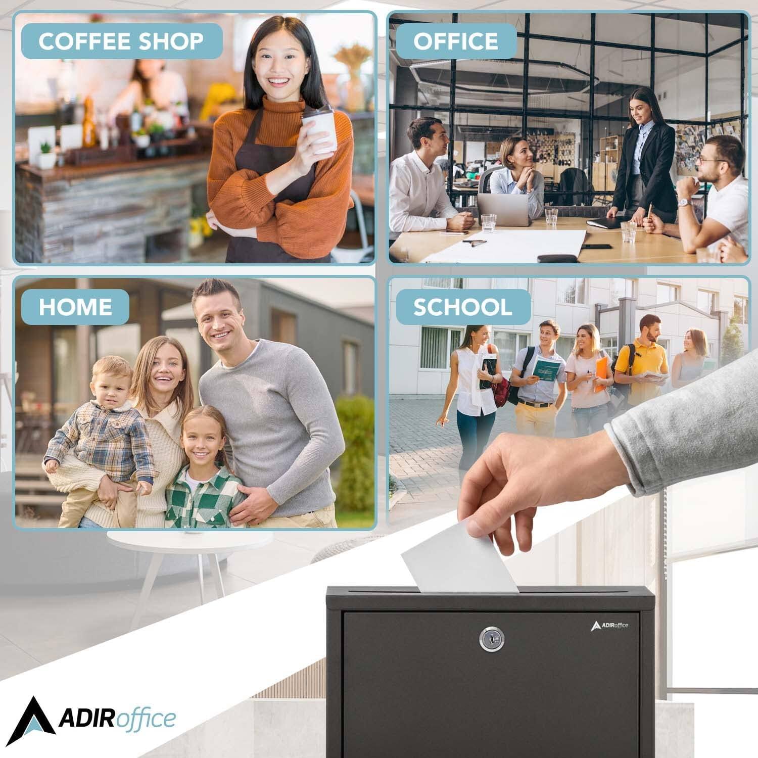 COFFEE SHOP, OFFICE, HOME, SCHOOL, ADIRoffice