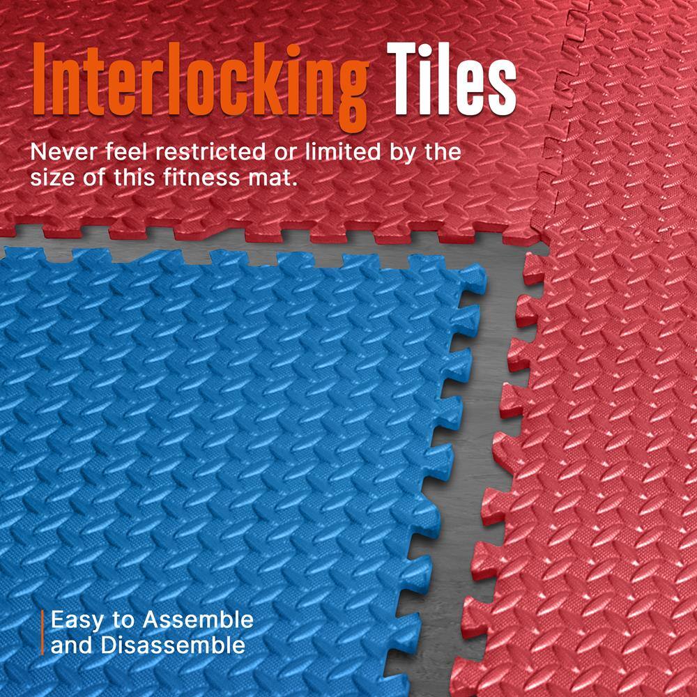 Interlocking Tiles

Never feel restricted or limited by the size of this fitness mat.

Easy to Assemble and Disassemble